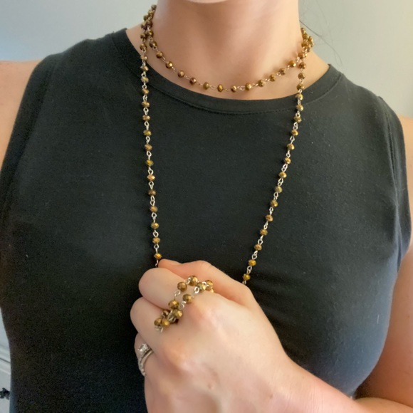 New Versatile golden brown necklace. - Picture 3 of 16